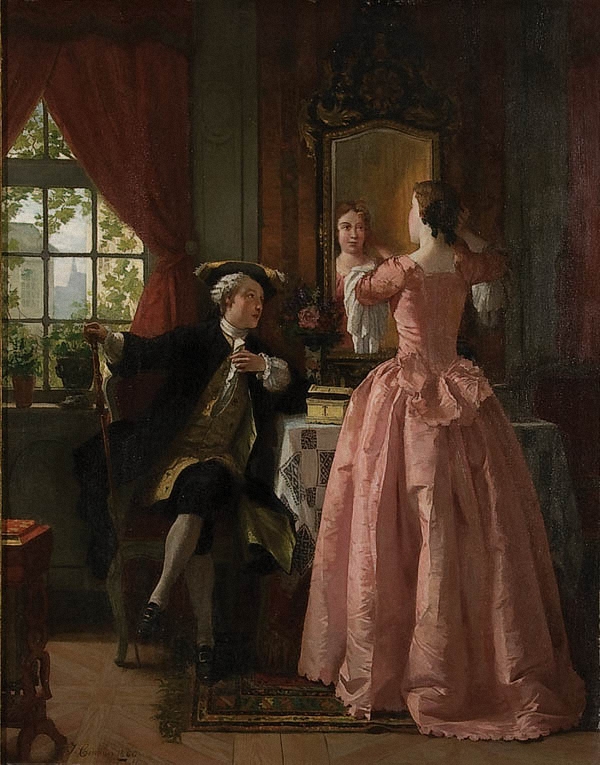 Putting On The Finishing Touches by Jean Carolus, 1860